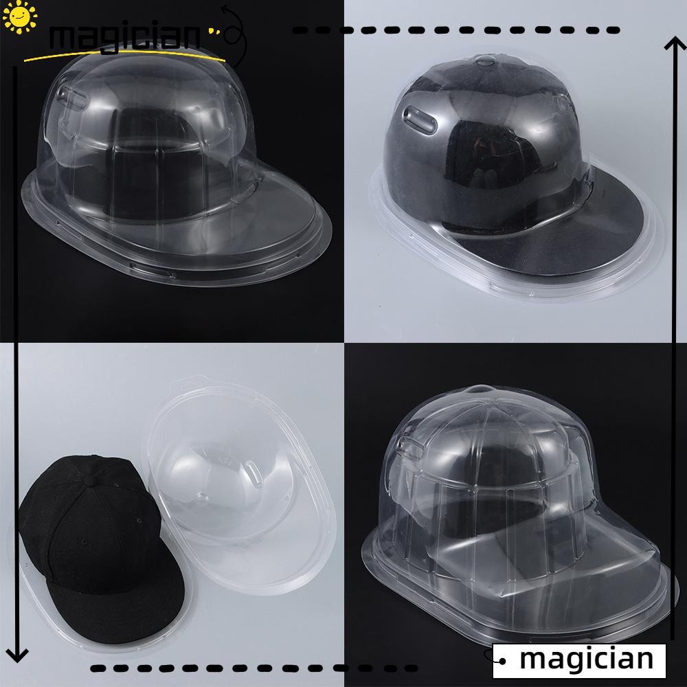 Mag โค้งหมวกเก็บพลาสติก Duable PVC กล่องเก็บหมวก