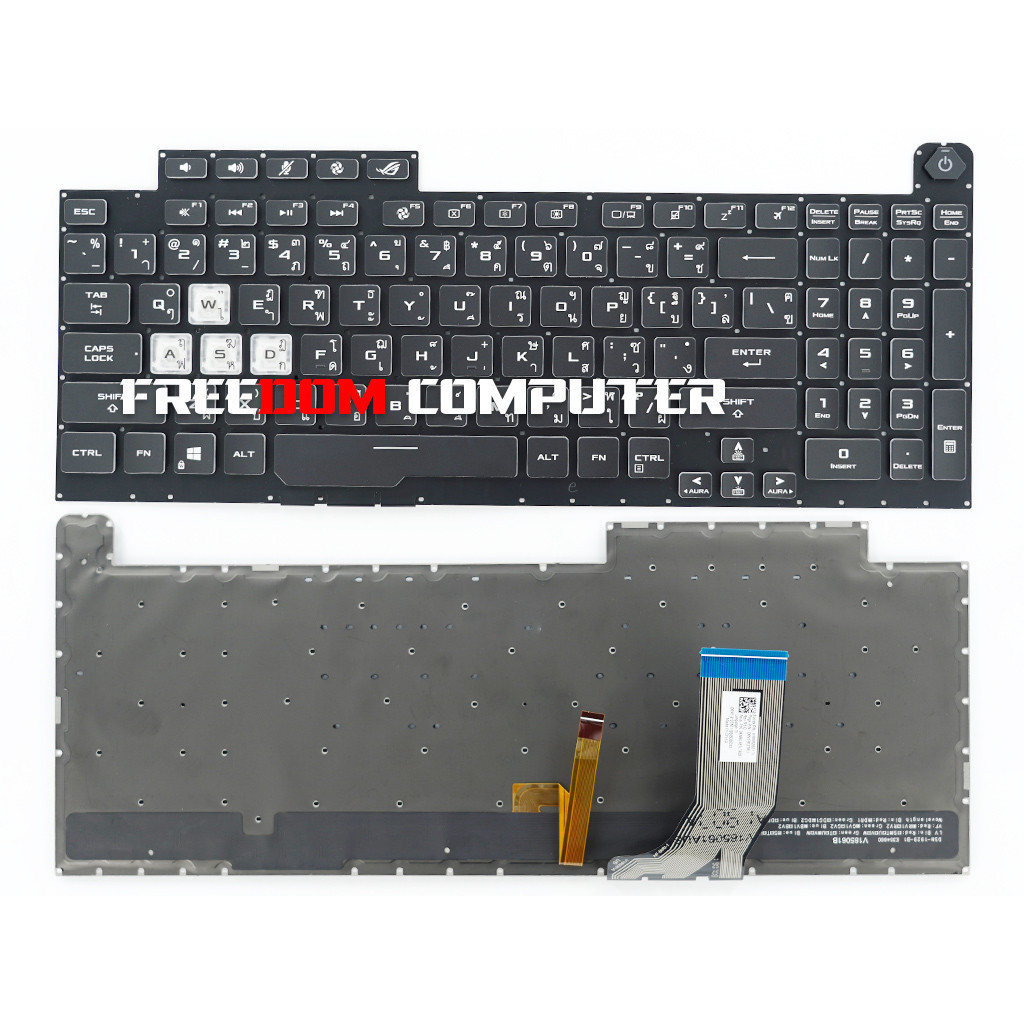 คีย์บอร์ด ASUS Rog STRIX G731GT ไทย อังกฤษ KEYBOARD