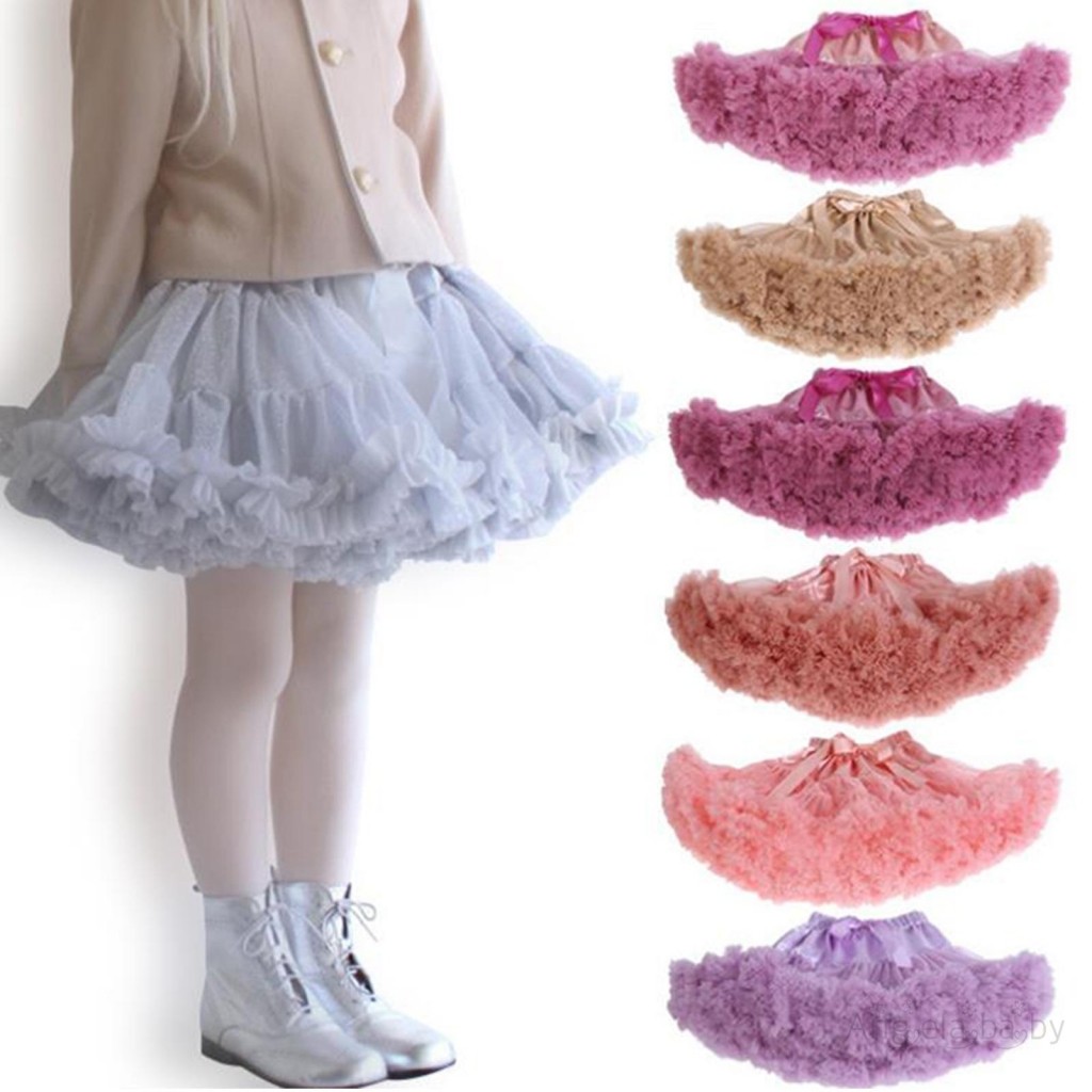Hian-ทารกแรกเกิดหญิงสีทึบเจ้าหญิง Tulle Tutu กระโปรง Bowkot สําหรับปาร์ตี้