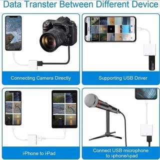 5 in 1 SD Card Reader For i-Phone i-Pad Type C Camera Photo Adapter Micro SD TF Card Camera Viewer