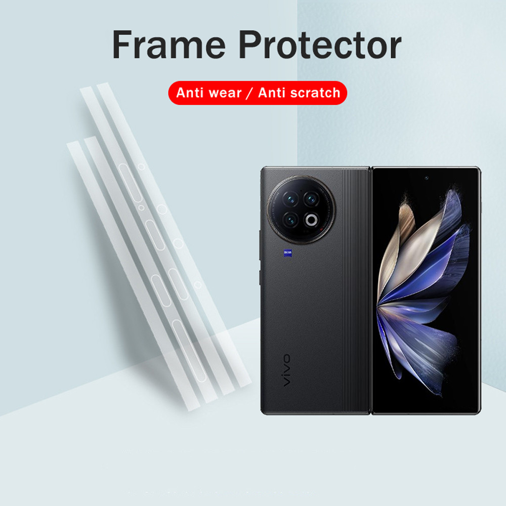 กรอบป้องกันฟิล์ม Hydrogel ใสสําหรับ vivo X Fold2 Fold3 พับ 2 3 XFold2 XFold3 Pro 5G Edge บานพับ Protector สติกเกอร์ชายแดน