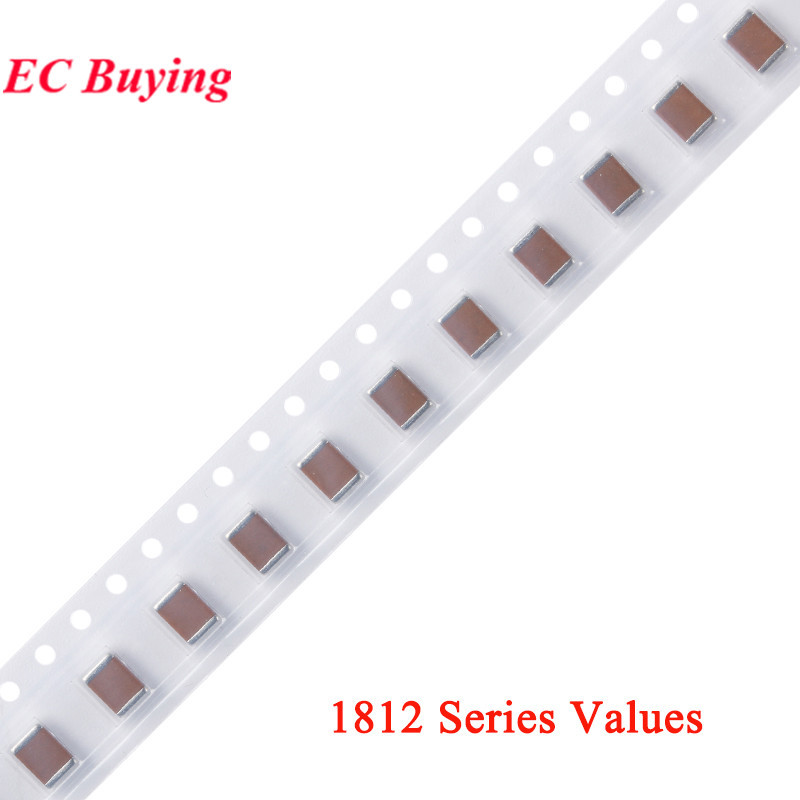 10 ชิ้น/ล็อต 1812 4532 SMD ชิป Multilayer ตัวเก็บประจุเซรามิค 2.2nF 4.7nF 10nF 100nF 220nF 1KV 2KV 1