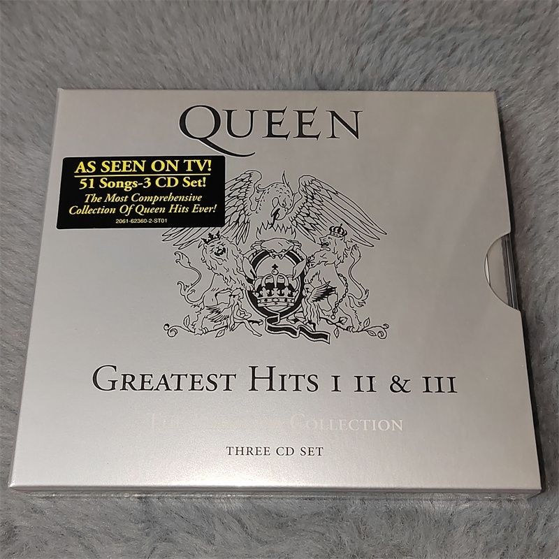 Queen Greatest Hits I, II & III บันทึกเพลง 3CD ที่ยังไม่ได้เปิด