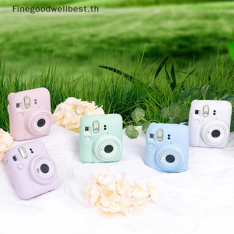 Fbth สําหรับ Fujifilm Instax Mini12 กล้องเคสซิลิโคนเชลล์ฝาครอบป้องกันนุ่มสีทึบ Scratch-proof สําหรับ Instant Mini 12 กรณีร้อน