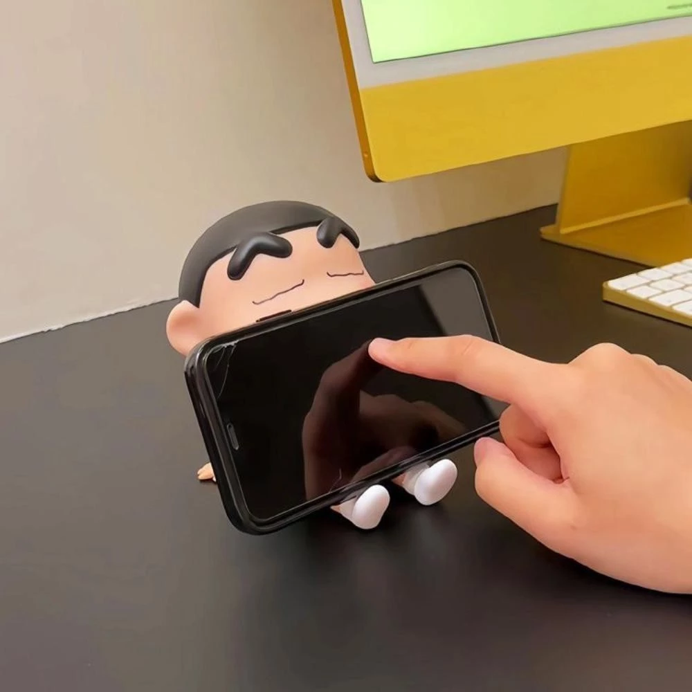ที่วางสมาร์ทโฟนแบบพกพาตกแต่งโต๊ะ PVC รองรับวงเล็บโทรศัพท์มือถือเดสก์ท็อป thumbnail 5
