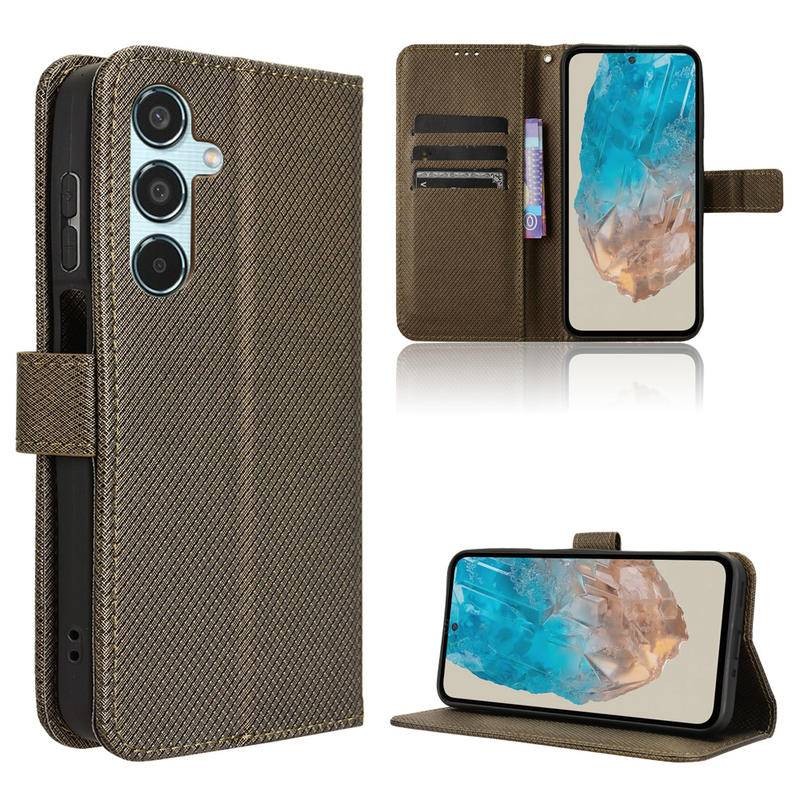 Samsung GalaxyM35 Case Flip Diamond PU Leather Wallet Card Slot Phone Cover For SamsungM35 5G Case S