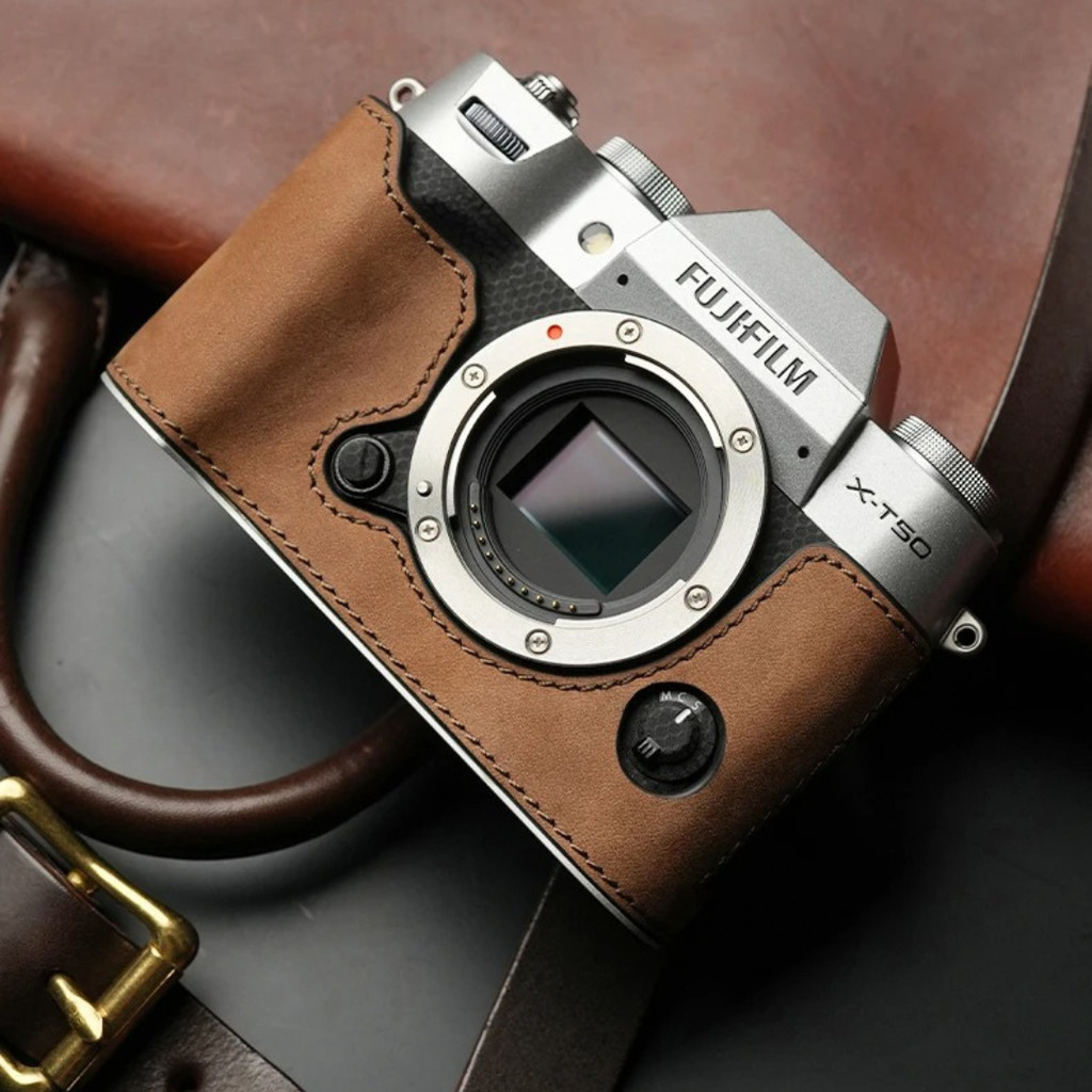 (พร้อมส่ง) Mr Stone เคสกล้อง ฟูจิ FUJIFILM X-T50 ( XT50 ) เคสหนังวัวแท้ พรีเมียม case fuji xt-50