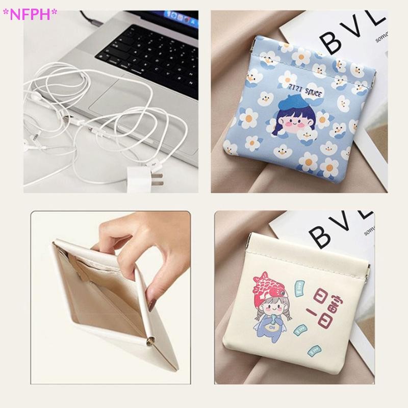 Nfph>lip Storage Bag Shrrapnelปากซองจดหมายสีแดงแบบพกพารูปแบบน่ารักในครัวเรือนแต่งหน้าPUกระเป๋าสําหรับผู้หญิงแต่งหน้าใหม่