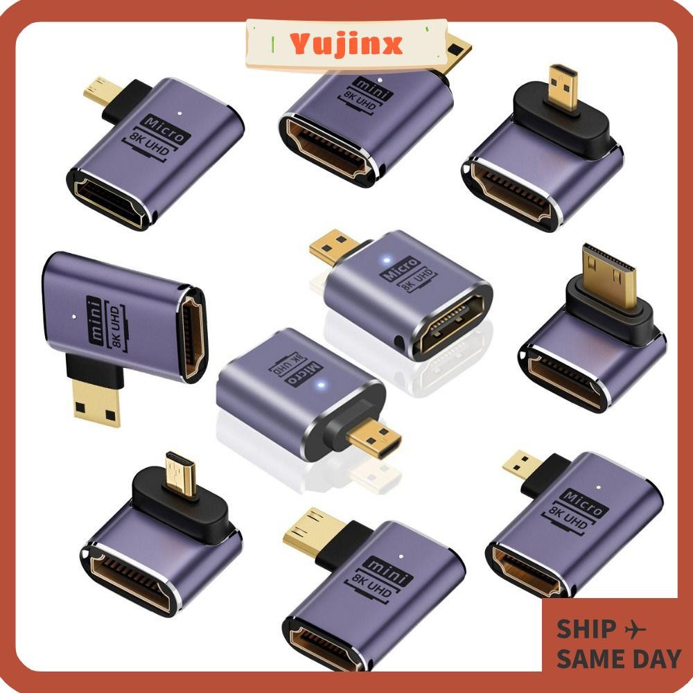 Yujinx Mini /Micro HD เป็น HDMI เข้ากันได้กับ HD 2.1 UHD ชายกับหญิง 8K 60HZ