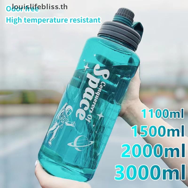 Louislifebliss แบบพกพาขนาดใหญ่ความจุขวดน้ํากีฬา Bpa ฟรี Leak-Proof Shaker ขวดพลาสติก Drinkware Tour Gym ผู้ใหญ่ Universal ใหม่