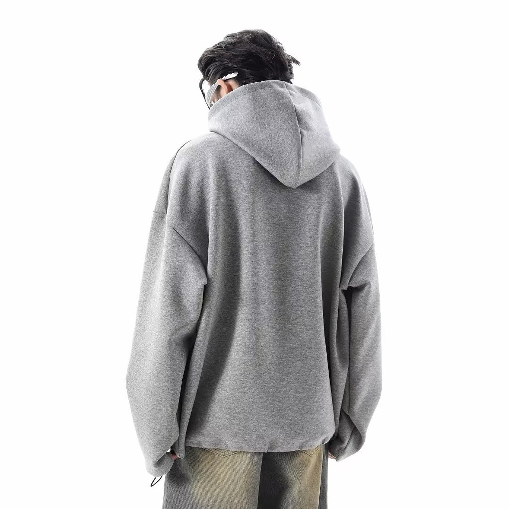 Asrv ฤดูใบไม้ร่วงผู้ชายและผู้หญิงหลวมผ้าฝ้ายคลุมด้วยผ้าเสื้อกันหนาวอเมริกันถนนสูงยืนปกเสื้อคลุมด้วยผ้า - รูปที่ 3