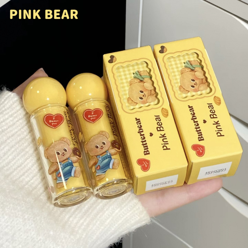 Pink Bear ลิปกลอส ลิปกลอสความร่วมมือของ Butter Bear ให้ความชุ่มชื้น ไม่เหนียวเหนอะหนะ ให้ความชุ่มชื้น เรียบเนียน
