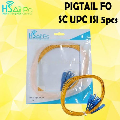 PIGTAIL FO SC UPC โหมดเดียว 1Mtr G652D HS SC UPC 1M 5 ชิ้น