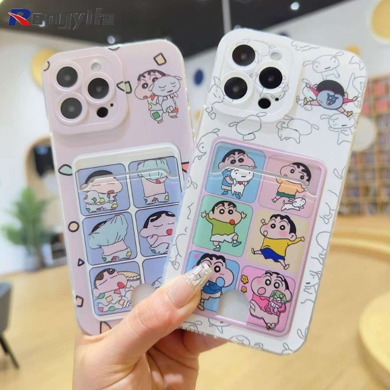 การ์ตูนน่ารักเครยอนชินจังกระเป๋าเคสโทรศัพท์สําหรับxiaomi 13T 12T 12S 12T Pro Xiaomi 13 12 Lite 12X Xiaomi 14 Pro Poco M3 ฝาครอบตลกกันกระแทก