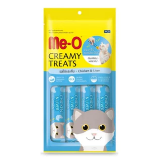 Me-O Creamy Treats ขนมแมวเลีย มีโอ ขนาด 15g x 4 ซอง