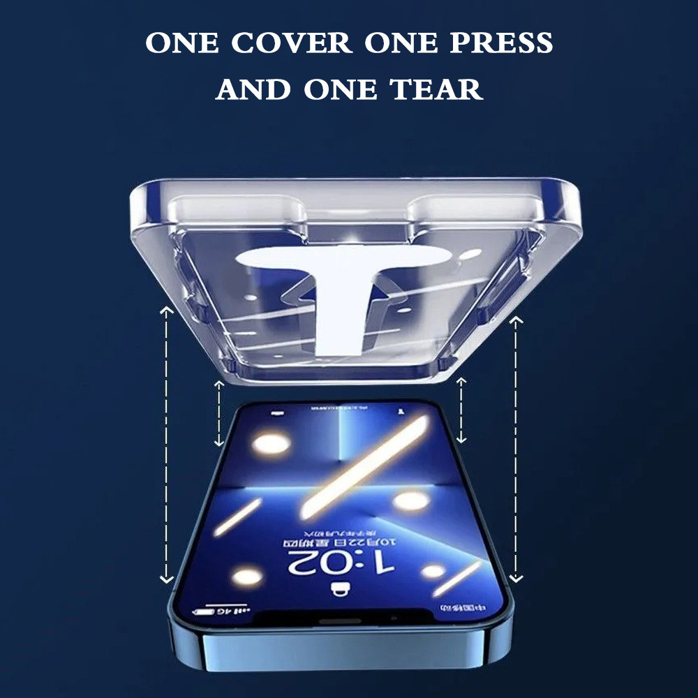 ฟิล์มติดง่าย for Realme C33 C53 C51 C51S C17 ฟิล์มกระจกกันรอย ฟิล์มใสใช้กับRealme 5 For oppo A60 A57 - รูปที่ 5