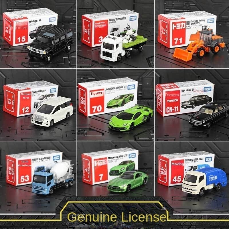Tomy รถเข็นโลหะผสมรถจำลองโมเดลรถ Lamborghini Mercedes-Benz Bugatti Boy รถของเล่น o1mm