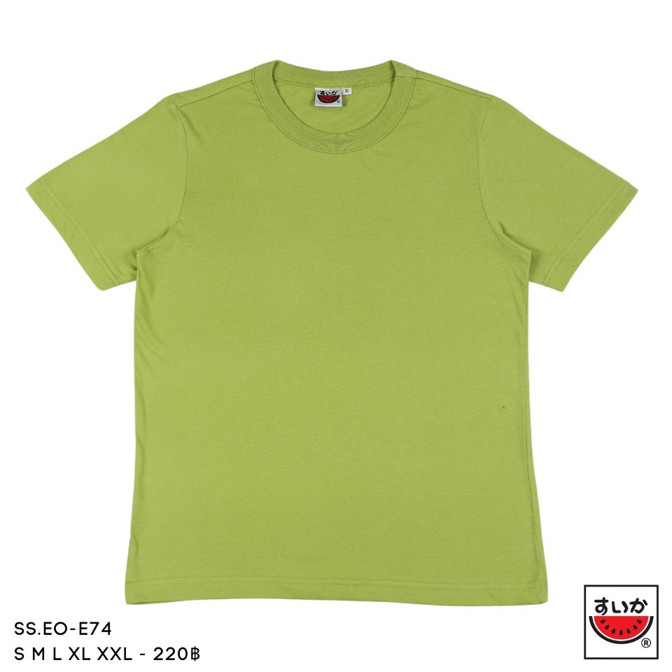 แตงโม (SUIKA) - เสื้อแตงโม คอกลมกุ้นแขนสั้นทรง BODYFIT สี E74 E84 E03 E36 E78