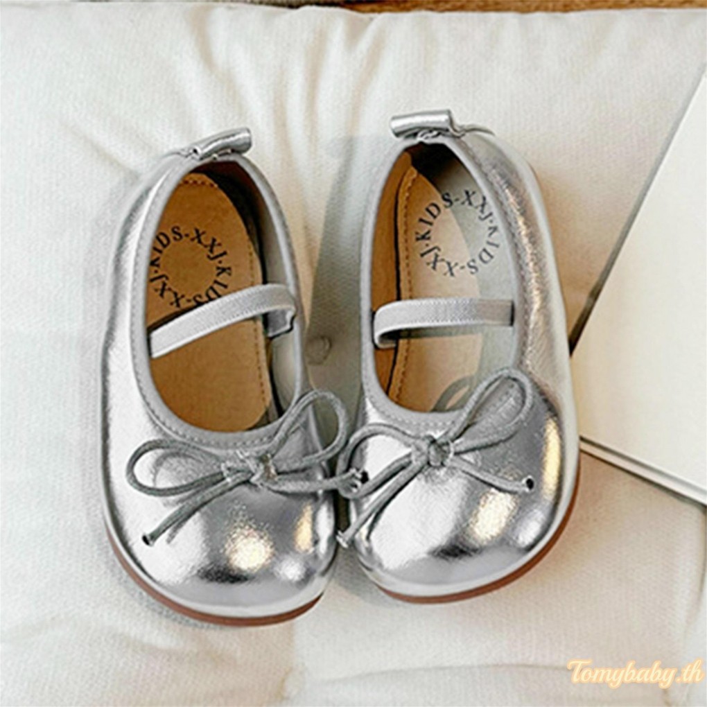 Tomybaby-รองเท้าเจ้าหญิงเด็กผู้หญิงพื้นนุ่มน่ารักโบว์แฟลตรองเท้าเดินสบายๆ - รูปที่ 6