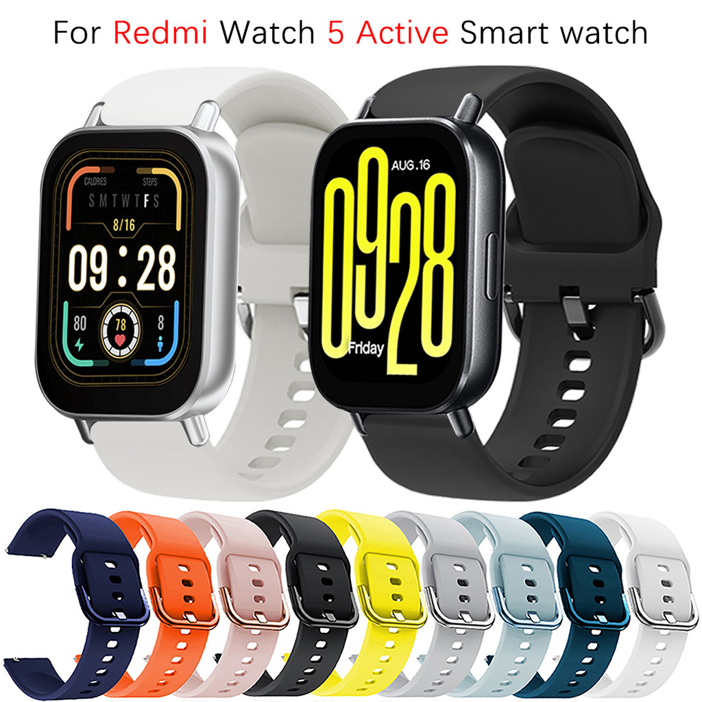 สายรัดซิลิโคนอ่อนนุ่มสําหรับ For Redmi Watch 5 Active / Redmi Watch 5 lite สมาร์ทวอทช์สร้อยข้อมือสายรัดข้อมือ