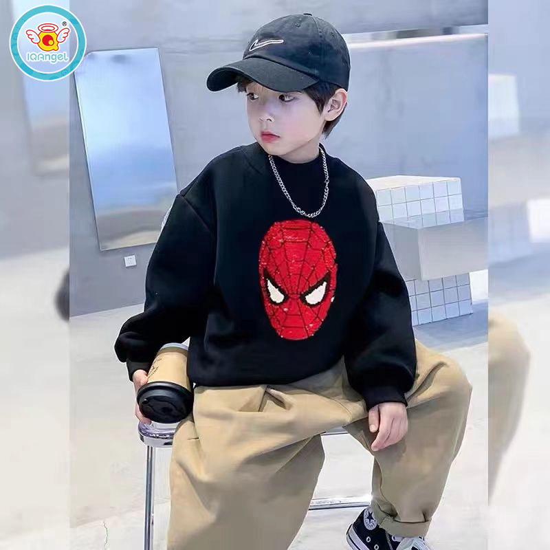 IQ Angle สินค้าใหม่ ลายสไปเดอร์แมน เสื้อแขนยาวเด็กผู้ชาย สามารถเปลี่ยนสีได้ เนื้อผ้าดี ใส่สบาย ราคาพิเศษ