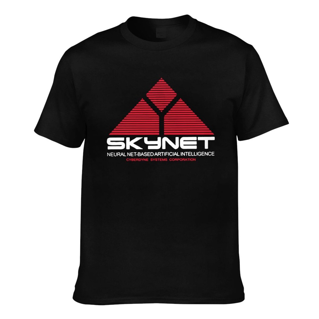 การออกแบบใหม่ Skynet The Terminator เสื้อยืดตลกผู้ชาย