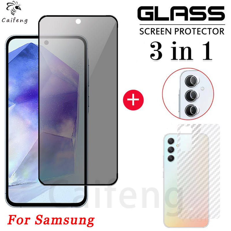 ฟิล์มกระจก เต็มจอ สำหรับ กันมองกันเสือก รุ่น Samsung ss Galaxy A55 A54 A53 A35 A34 A33 A25 A24 A23 A16 A15 A14 A13 4G 5G 2024