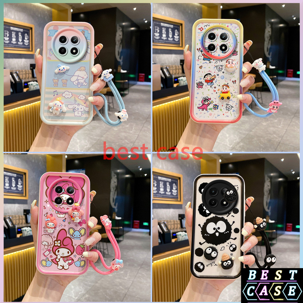 เคส realme 12 5Gเคส realme 12X 5Gเคส realme C65 5Gเคส realme Narzo 70X 5GเคสCinnamonและ ‌Hello Kitty สามมิติรูปตุ๊กตาเคสโทรศัพท์นุ่มน่ารัก XX-TYGZ