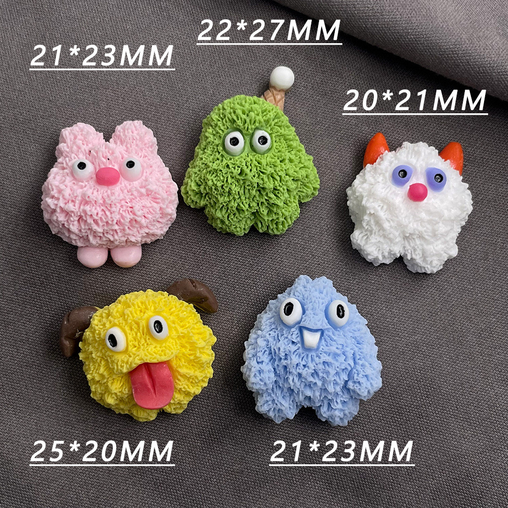 Usoq Jibbitz Crocs การ์ตูนมอนสเตอร์ถ้ํารองเท้าหัวเข็มขัด DIY อุปกรณ์เสริม Crocs Charm Jibbitz ปุ่ม