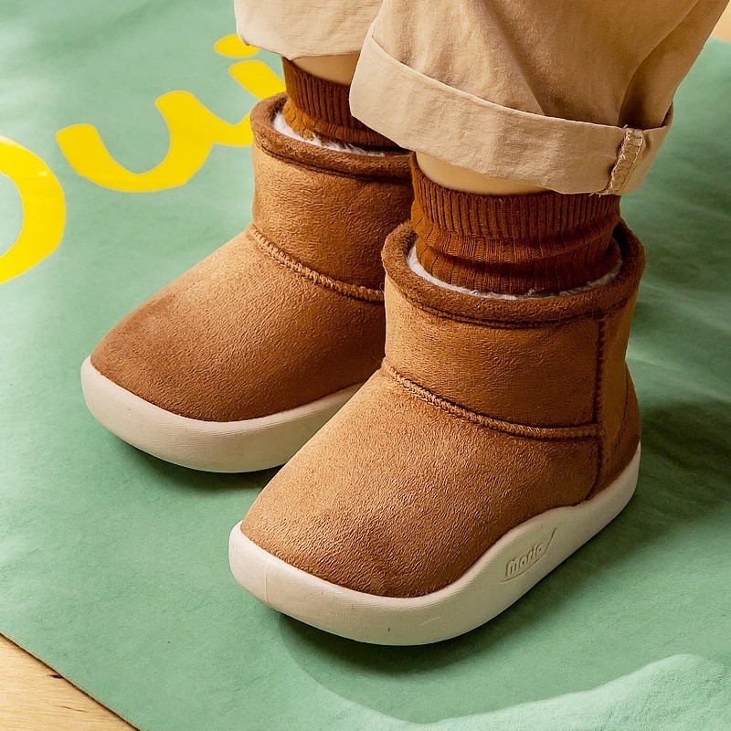 14-20 ซม.หลายสีเด็ก Snowboots เด็กชายและเด็กหญิงกลางแจ้งรองเท้าผ้าฝ้าย