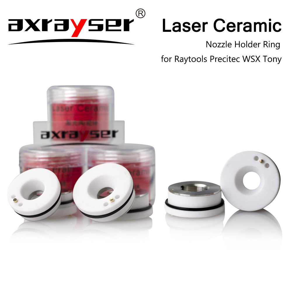 เลเซอร์เซรามิคแหวนสําหรับเครื่องตัดไฟเบอร์ D28 32 มม.หัวฉีด OEM Precitec-KTXB Raytools-3D WSX-Mini TONY Bodor HANS หัว
