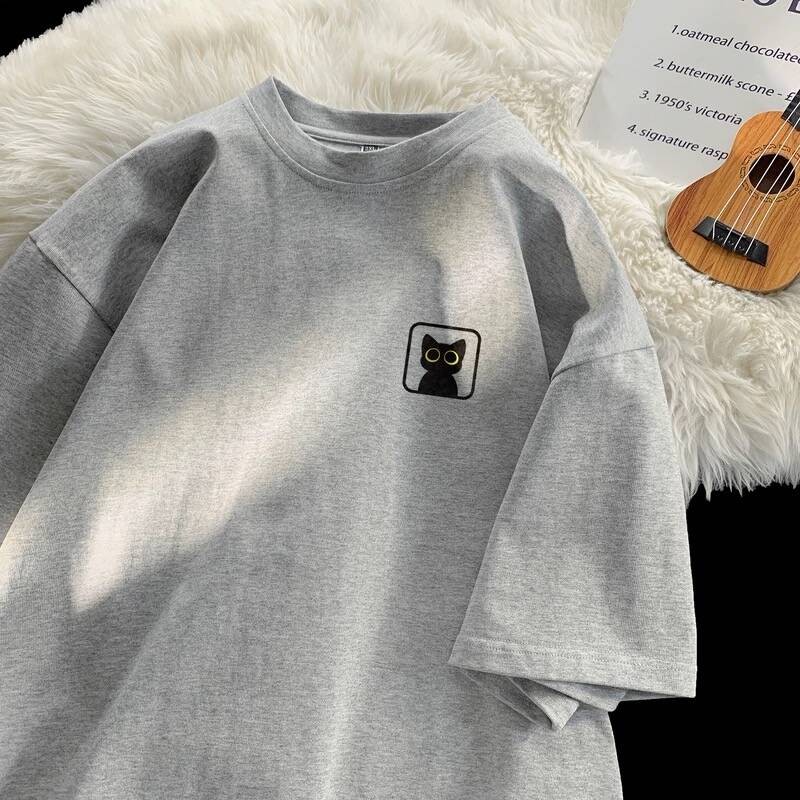 COD✅ (ส่งจากกรุงเทพ) เสื้อครอป cotton 100% สวมใส่สบาย ลายการ์ตูนน่ารักๆ แขนสั้น 👍เสื้อยืด แฟชั่นสไตล์เกาหลี  #54978