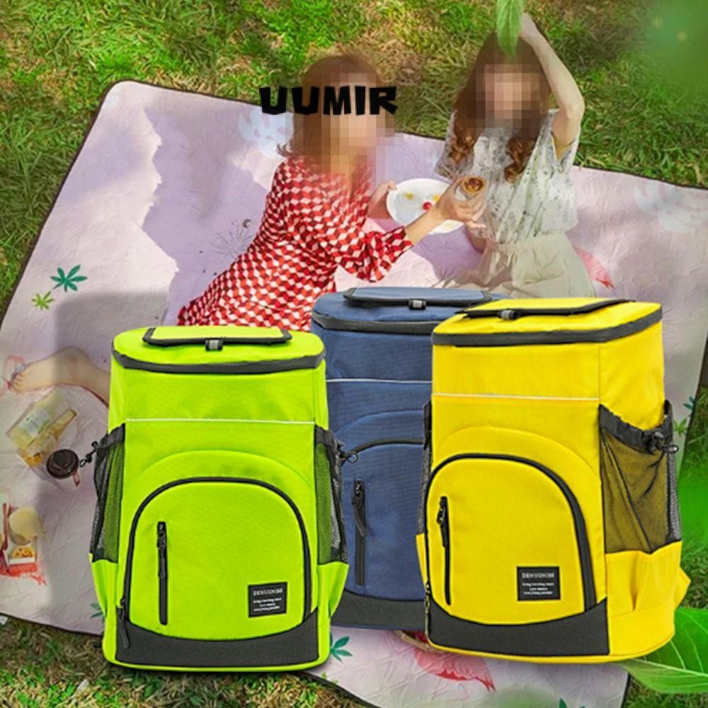 Uumir 33L Insulation Backpack กล่องตู้เย็นแบบพกพา Keeping Fresh Delivery Carrier Cooler Bag