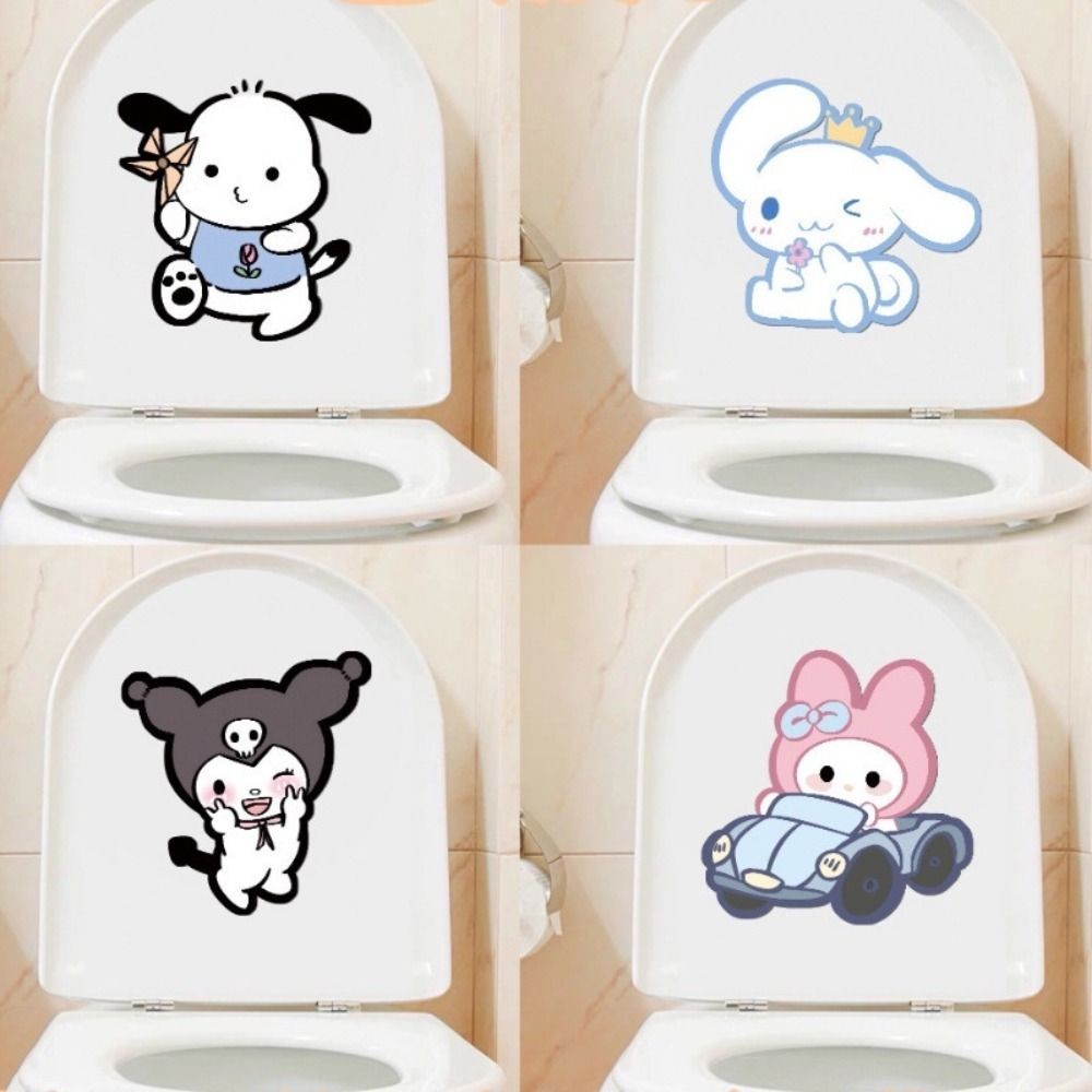 กุหลาบลาเวนเดอร์มะนาวหอมสติ๊กเกอร์ตกแต่งห้องน้ําเป็นมิตรกับสิ่งแวดล้อมการ์ตูนสัตว์คุโรมิ ซินนามอนโรล เคที ห้องน้ําสติกเกอร์อโรมา - รูปที่ 2