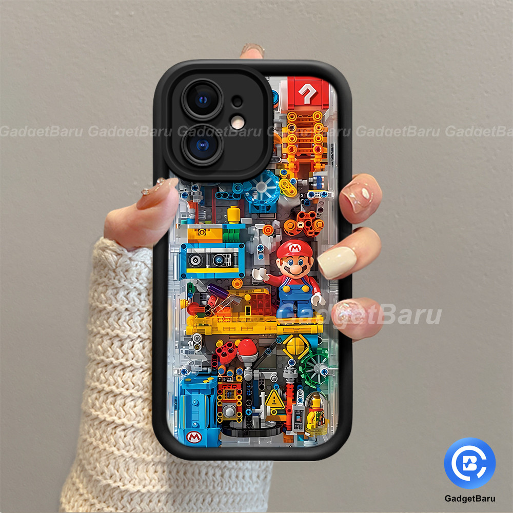 HP Mario รูปแบบซิลิโคนใหม่การ์ตูนป้องกันเต็มรูปแบบสําหรับ OPPO RENO 6 LITE 4 LITE 4F 5F 5 LITE 5 5K 