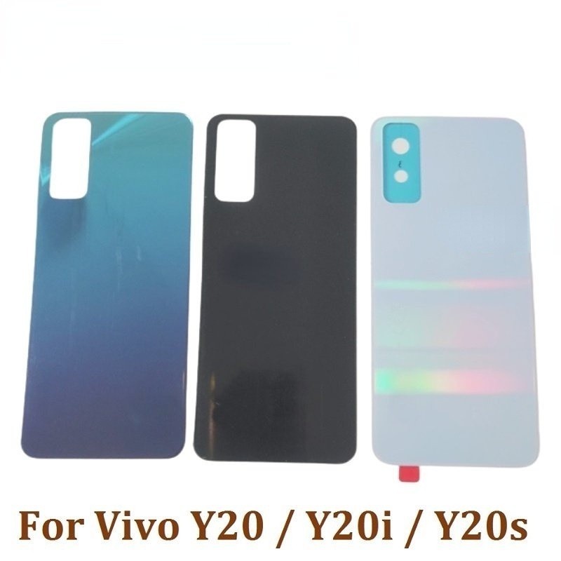 สําหรับ Vivo Y20 Y20S Y20i ฝาครอบแบตเตอรี่ฝาหลังด้านหลังประตูด้านหลังฝาครอบกรณี