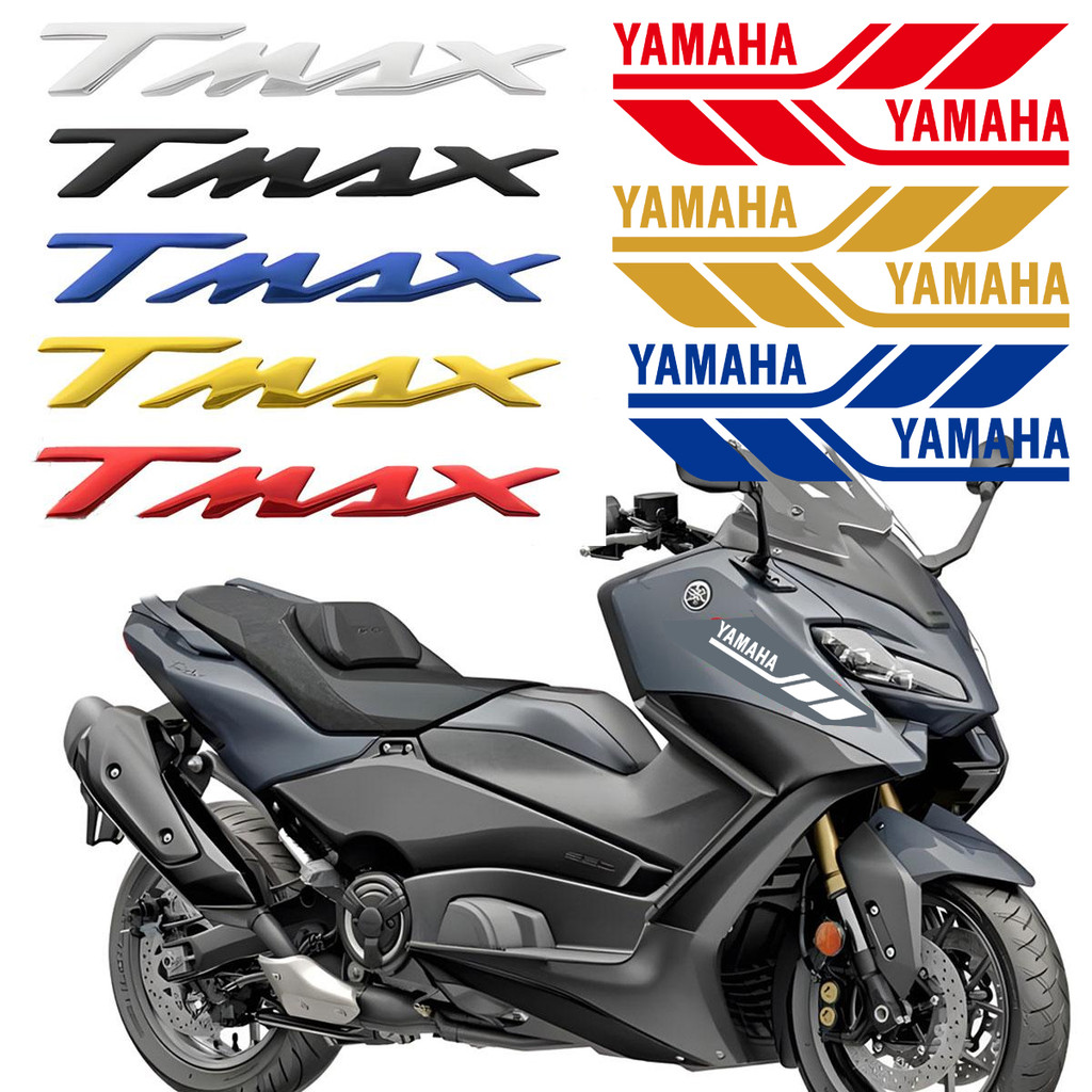 สติกเกอร์กาวสําหรับ Yamaha TMAX 500 530 550 T-MAX ชิ้นส่วนรถจักรยานยนต์ ป้ายสัญลักษณ์ Decals