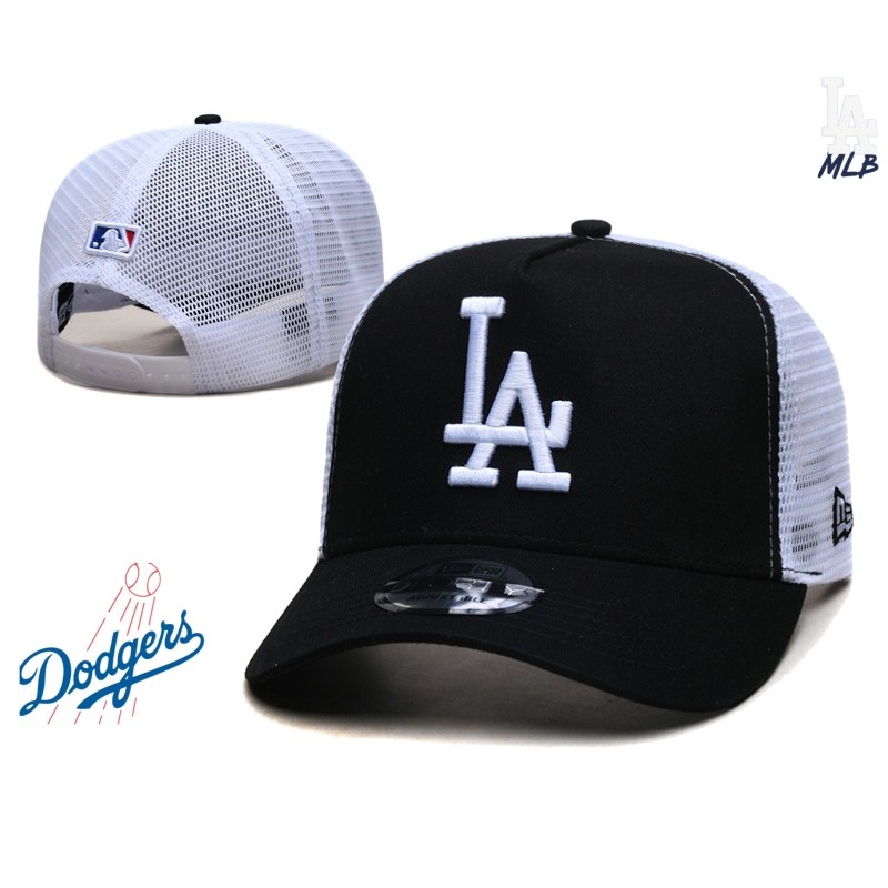 Mlb Los Angeles Dodgers LA South เกาหลีหมวกคุณภาพสูงผ้าฝ้ายแท้ตาข่ายหมวกผู้ชายและผู้หญิงหมวกของขวัญหมวกเดินทาง