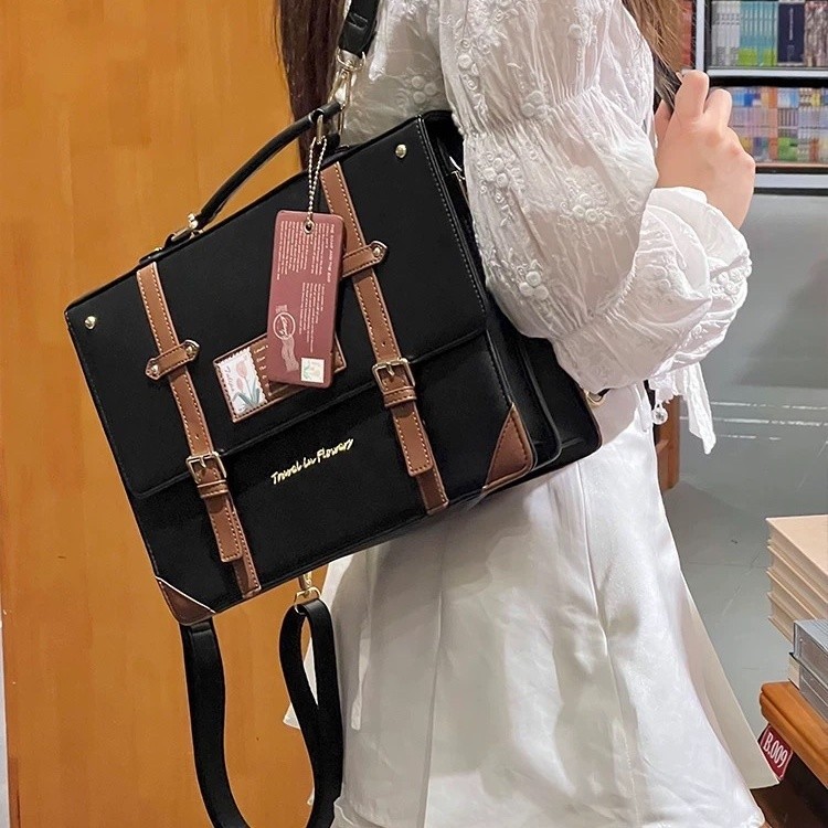 ขายร้อน! F & X Pain BAG JK ทุกวันโรงเรียนความจุขนาดใหญ่โปร่งใสกระเป๋าเป้สะพายหลังกระเป๋าแนวทแยง itabag