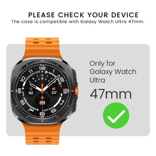 สําหรับ Samsung Galaxy Watch 8Ultra 47 มม.PC Hollow Case Protector นาฬิกา 7Ultra 47 มม.กรอบ Drop ทนป้องกันกรณีกันชน