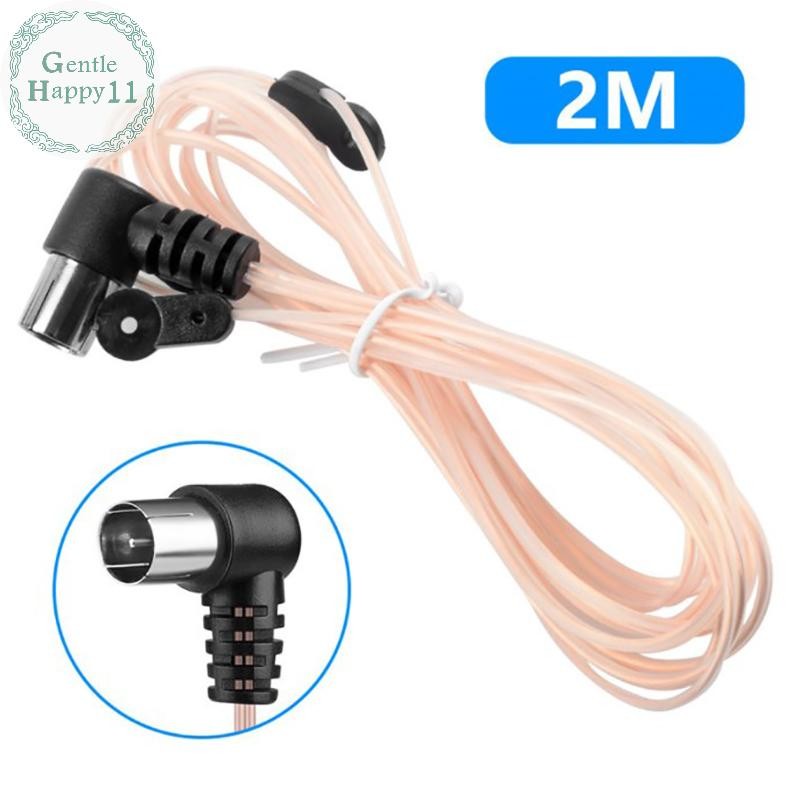 Gentlehappy เสาอากาศ FM 75 Ohm F ประเภทปลั๊กชายสําหรับวิทยุบ้านเครื่องรับสัญญาณสเตอริโอ Aerial TH