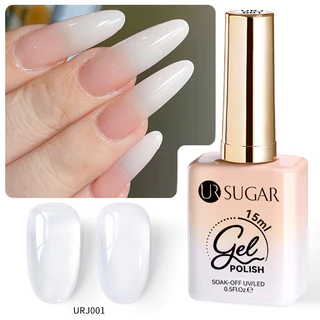 【Local】UR SUGAR เจลทาเล็บใส 15ml เจลเล็บกึ่งถาวร UV ใช้ตกแต่งเล็บ แช่เอาออกได้