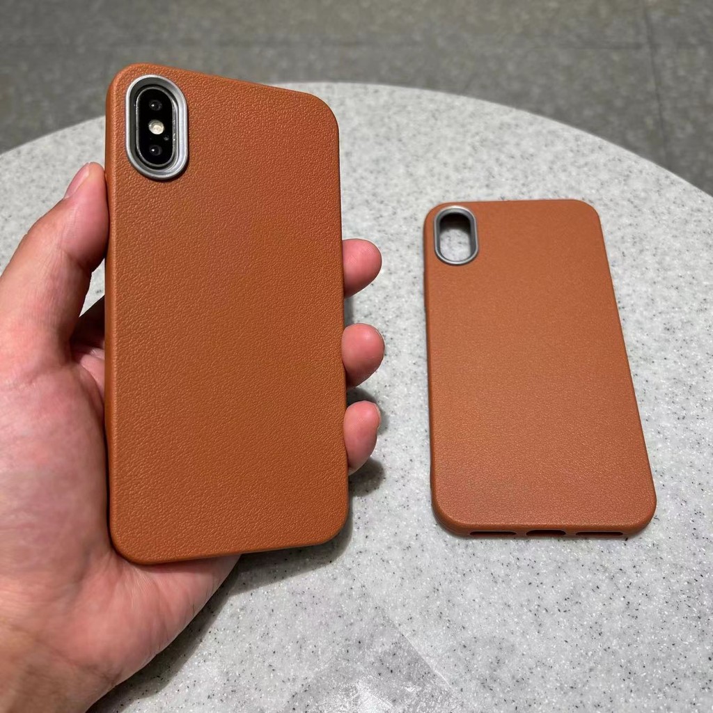 เปลือกบางพิเศษสีทึบหนังเนื้อเคสโทรศัพท์iphone X XS Max XR 16 Pro Max 15 16 14 13 12 11 Pro Max Plus Shellห่ออย่างเต็มที่กันกระแทกฝาหลัง
