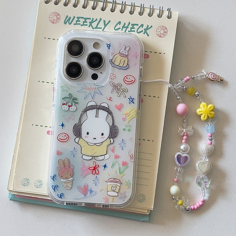 Eyekey · ins น่ารักการ์ตูนทาสี Graffiti กระต่าย Samsung s25ultra เคสโทรศัพท์ s24 + เกาหลี s23fe/s21 High-End a05 รวมทุกอย่าง a16 น่ารัก a24 สไตล์ใหม่ a33 กันกระแทก a36 เคสป้องกัน a54/a55/a73