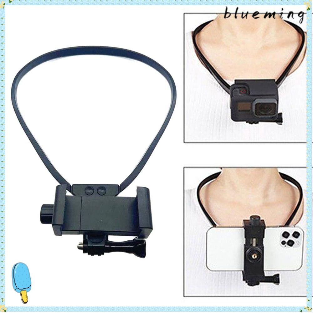 BLUEMING คอโทรศัพท์ขาตั้ง Mount, Suspension ปรับสร้อยคอสนับสนุน, Lanyard สายคล้อง Anti-shake Vlog ยิงผู้ถือโทรศัพท์สมาร์ทสําหรับ Hero/Insta360 อุปกรณ์เสริมกล้อง