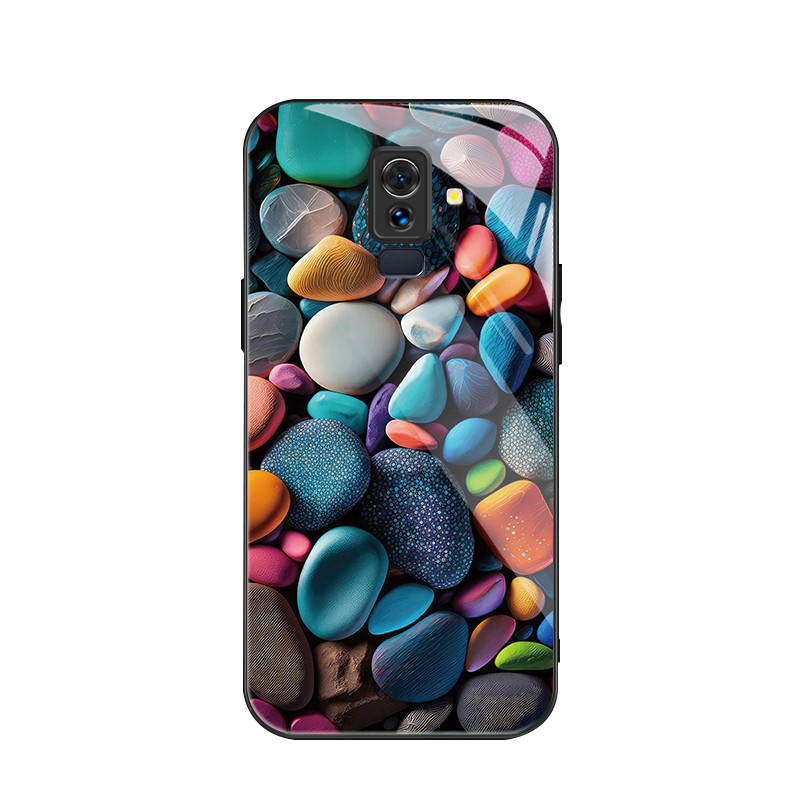 สําหรับ Samsung Galaxy A6 Plus/Samsung J8 2018 , หินหลากสี, บุคลิกภาพอินเทรนด์, เคสป้องกันโทรศัพท์ป้องกันการตก