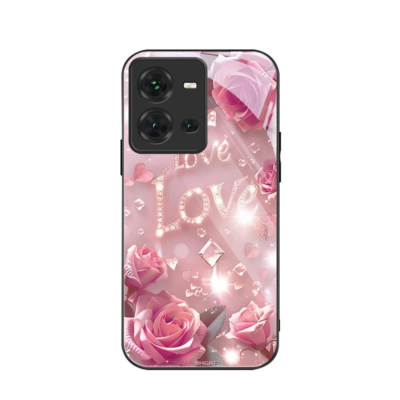 สําหรับ Vivo V25 5G/Vivo V25e 4G/Vivo X80 Lite 5G , Love,อินเทรนด์บุคลิกภาพ,ป้องกันการล่มสลายเคสป้อง