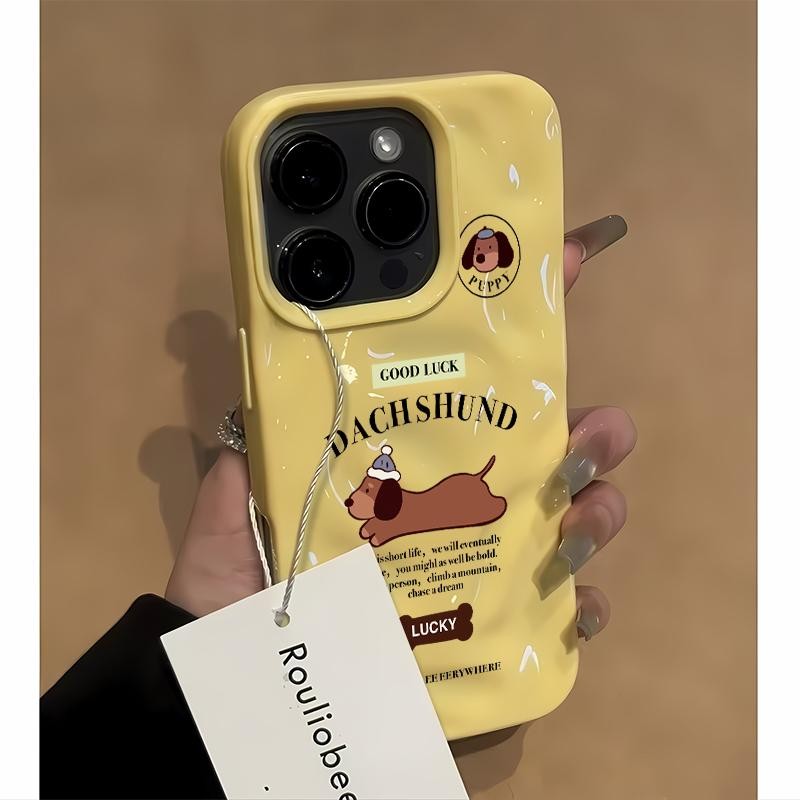 Meteorite happy dog สําหรับ iPhone 15 16 13 12 11 14 11PRO 14PRO 14PROMAX 12PROMAX 16PROMAX 14PLUS 1