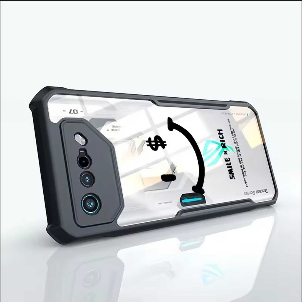 เคสโทรศัพท์สําหรับ ASUS ROG โทรศัพท์ 2 II 3 III 5 5s 6 6D 7 8 9 Pro Ultimate FE Strix อะคริลิคป้องกั