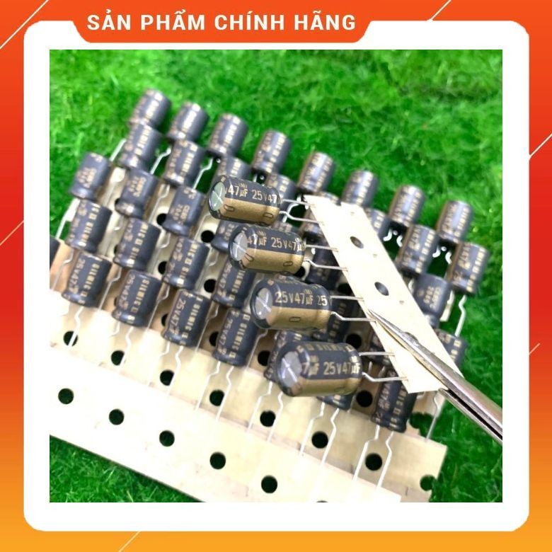 [ 2 ชิ้น ] ELNA SILMIC II CAPACITOR 25V 47UF, 25V47UF, 47UF25V, 47UF 25V (8x12x5mm )